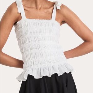 White Altard State Tie Top